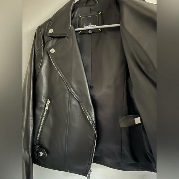 LIKE NEW SAM EDELMAN FAUX LEATHER JACKET - Picture 4 of 7